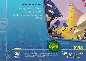 2004 Upper Deck Disney Pixar Treasures #DPT-94 Concept Art stylizing the natural world Back
