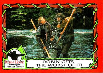 1991 Topps Robin Hood: Prince of Thieves (55) #18 Robin Gets the Worst of It! Front