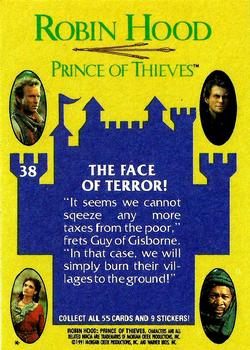 1991 Topps Robin Hood: Prince of Thieves (55) #38 The Face of Terror! Back