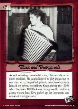 2007 Press Pass Elvis Is #19 Music and Instruments Back