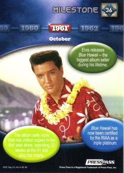 2010 Press Pass Elvis Milestones #36 Blue Hawaii soundtrack album hits the Billb Back