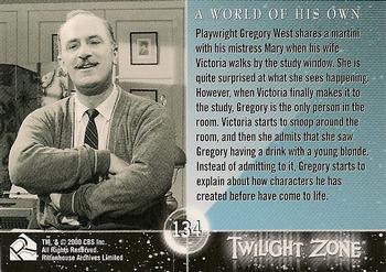 2000 Rittenhouse Twilight Zone The Next Dimension Series 2 #134 A World of His Own - Playwright Gregory West shares a martini... Back