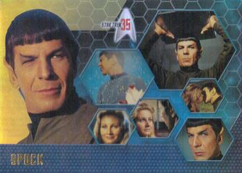 2001 Rittenhouse Star Trek 35th Anniversary HoloFEX #13 Spock Front
