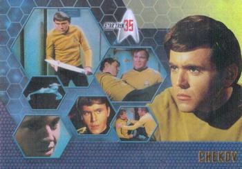 2001 Rittenhouse Star Trek 35th Anniversary HoloFEX #30 Pavel Chekov Front