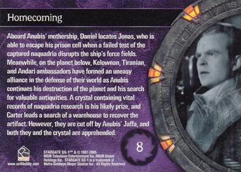 2005 Rittenhouse Stargate SG-1 Season 7 #8 Aboard Anubis' mothership, Daniel locates Jona Back