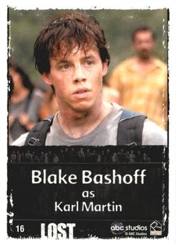 2010 Rittenhouse Lost Archives #16 Blake Bashoff as Karl Martin Back