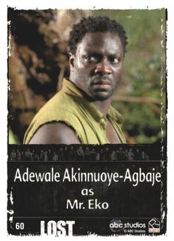 2010 Rittenhouse Lost Archives #60 Adewale Akinnuoye-Agbaje as Mr. Eko Back