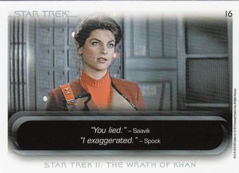 2010 Rittenhouse The Quotable Star Trek Movies #16 James T. Kirk / Saavik Back