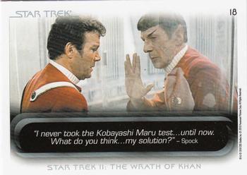 2010 Rittenhouse The Quotable Star Trek Movies #18 Khan / James T. Kirk / Spock Back