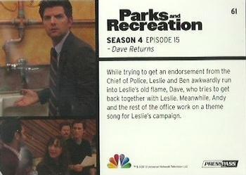 2013 Press Pass Parks and Recreation - Foil #61 Dave Returns Back