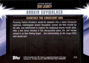 2013 Topps Star Wars: Jedi Legacy - Magenta Foil #27A In the Lair of Scum and Villainy / Searches the Coruscant Bar Back