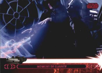 2013 Topps Star Wars: Jedi Legacy - Magenta Foil #43A Moment of Clarity / Saves his Son from the Wrath of the Emperor Front