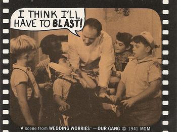 1975 Fleer Hollywood Slap-Stickers #NNO I think I'll have to blast! / Our Gang: Wedding Worries Front