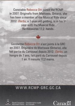 2013 RCMP Musical Ride #NNO Rebecca Ott Back