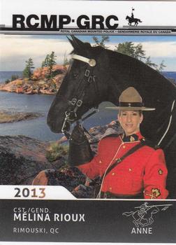 2013 RCMP Musical Ride #NNO Melina Rioux Front