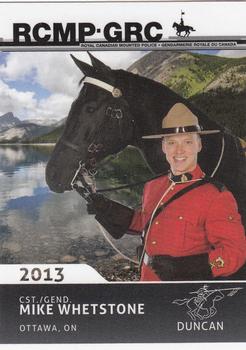 2013 RCMP Musical Ride #NNO Mike Whetstone Front