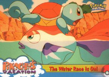 1999 Topps Pokemon the First Movie #47 The Water Race Is On! Front