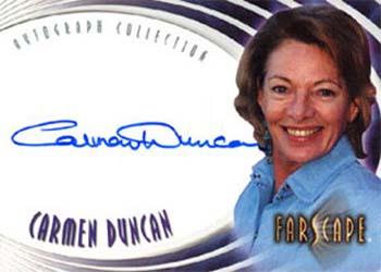 2004 Rittenhouse Farscape Through the Wormhole - Autographs #A35 Carmen Duncan Front