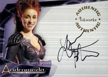 2004 Inkworks Andromeda Reign of the Commonwealth - Autographs #A5 Laura Bertram Front