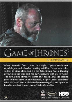 2013 Rittenhouse Game of Thrones Season 2 - Foil Holo #26 When Stannis' fleet comes into sight, Tyrion sends... Back