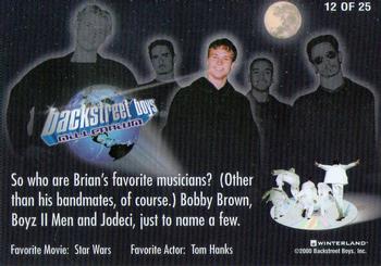 2000 Winterland Backstreet Boys Black and Blue #12 So who are Brian's favorite musicians?.. Back