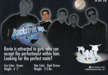 2000 Winterland Backstreet Boys Black and Blue #9 Kevin is attracted to girls who can.. Back