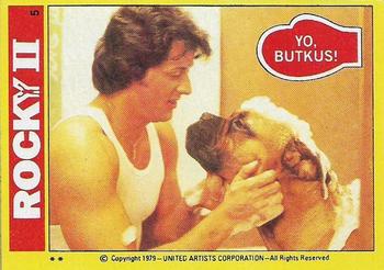 1979 Topps Rocky II #5 Yo, Butkus! Front