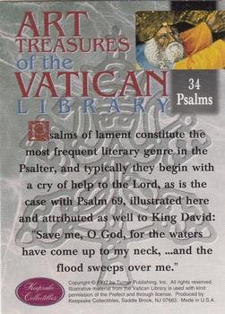 1997 Keepsake Collectibles Art Treasures of the Vatican #34 Psalm of Lament Back