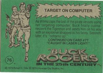 1979 Topps Buck Rogers #76 Target on Computer Back