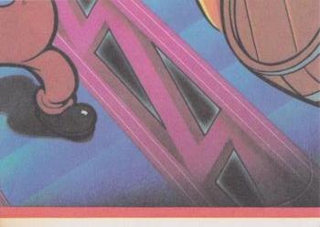 1982 Topps Donkey Kong Stickers #30 Donkey Kong Is a Smash! Back