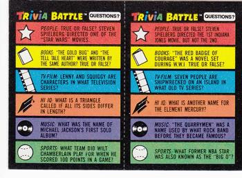 1984 Topps Trivia Battle Game #149 / 150 Card 149 / Card 150 Front