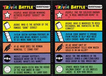 1984 Topps Trivia Battle Game #151 / 152 Card 151 / Card 152 Front