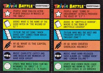 1984 Topps Trivia Battle Game #229 / 230 Card 229 / Card 230 Front