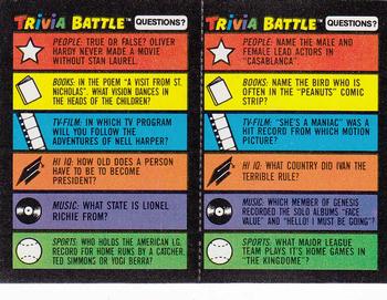1984 Topps Trivia Battle Game #243 / 244 Card 243 / Card 244 Front