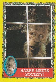 1987 Topps Harry and the Hendersons #43 Harry Meets Society! Front