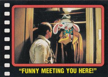 1987 Topps Who Framed Roger Rabbit #54 Funny Meeting You Here! Front