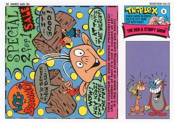1993 Topps Nicktoons #8 Everyone wants a log Back