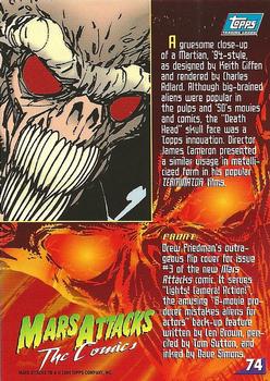 1994 Topps Mars Attacks #74 Mars Attacks #3 flip cover Back