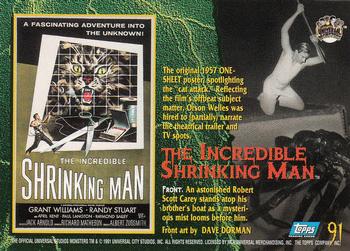 1994 Topps Universal Monsters #91 The Incredible Shrinking Man Back
