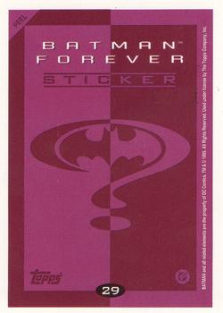 1995 Topps Batman Forever Stickers #29 Batman fights Back