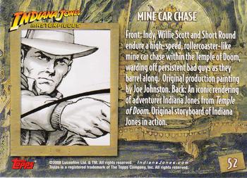 2008 Topps Indiana Jones Masterpieces #52 Mine Car Chase Back