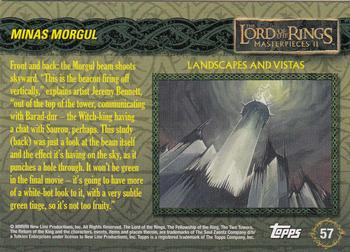 2008 Topps Lord of the Rings Masterpieces II #57 Minas Morgul Back