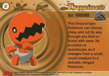 2003 Topps Pokemon Advanced #83 Trapinch Back