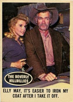 1963 Topps Beverly Hillbillies #38 Elly May, it's easier to iron my coat after I take it off. Front