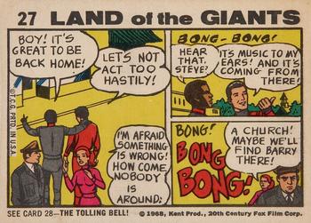 1968 Topps Land of the Giants #27 No Joke! Back