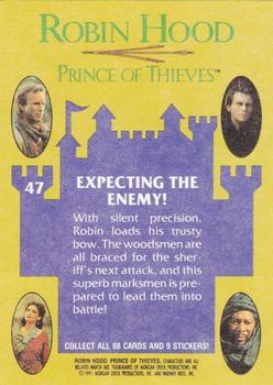 1991 Topps Robin Hood: Prince of Thieves (88) #47 Expecting the Enemy! Back