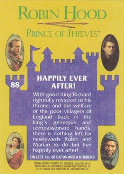 1991 Topps Robin Hood: Prince of Thieves (88) #88 Happily Ever After! Back