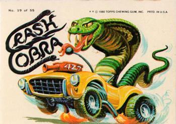 1980 Topps Weird Wheels #19 Crash Cobra Front