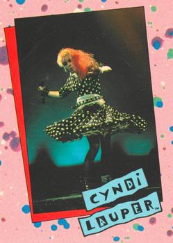 1985 Topps Cyndi Lauper #12 Before Cyndi recorded her first solo album, sh Front