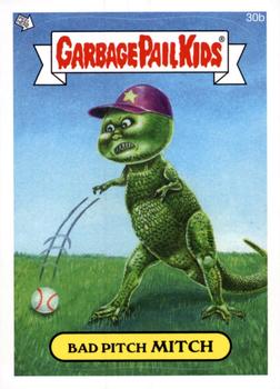 2014 Topps Garbage Pail Kids Series 1 #30b Bad Pitch Mitch Front